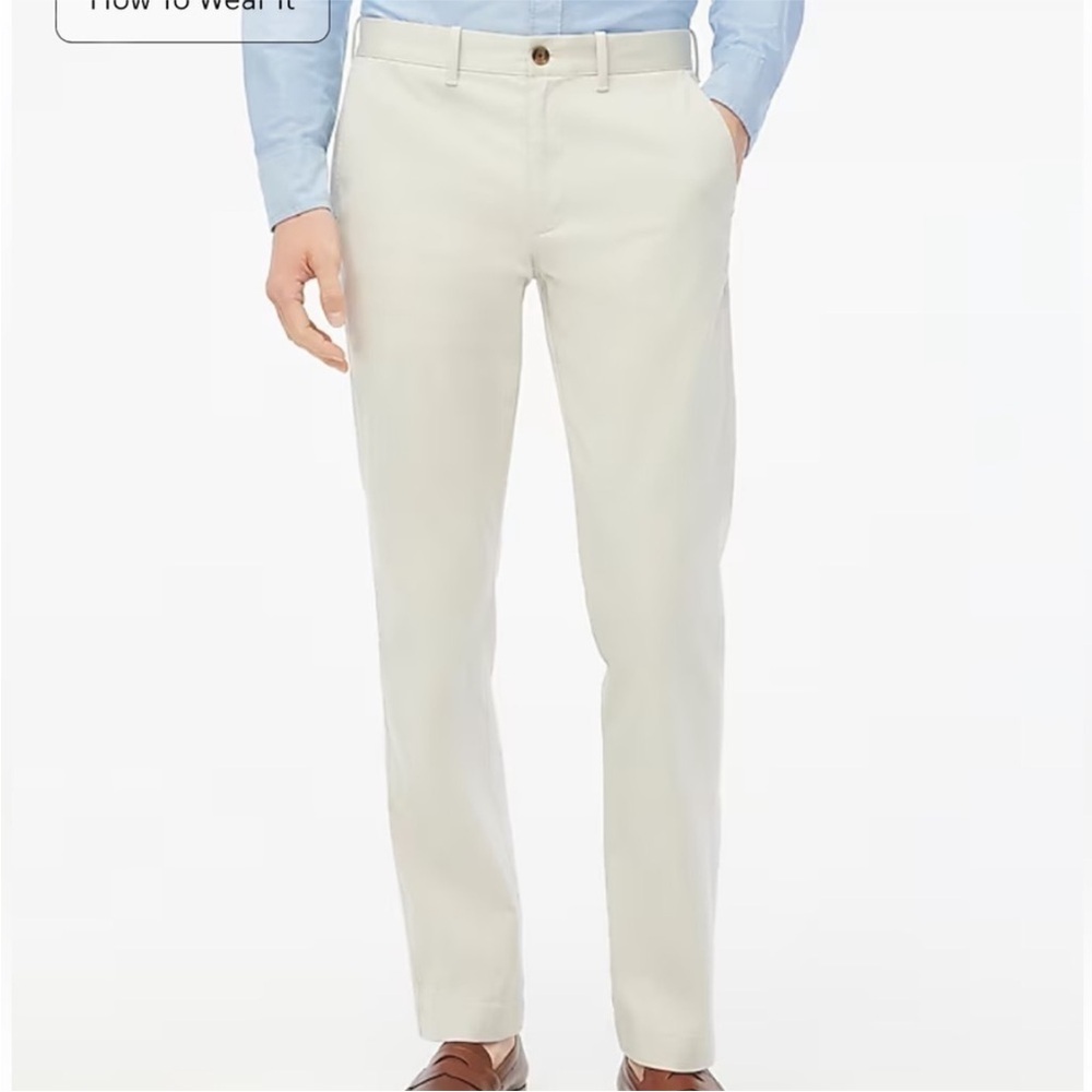 J crew stone Straight-fit flex chino pant